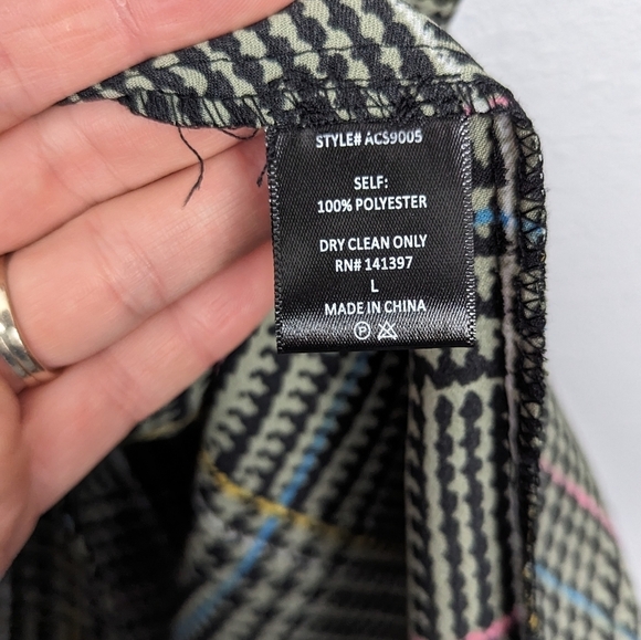 ASTR The Label REVOLVE Ruffle Ruched Herringbone Midi Dress Size Large - Picture 4 of 8